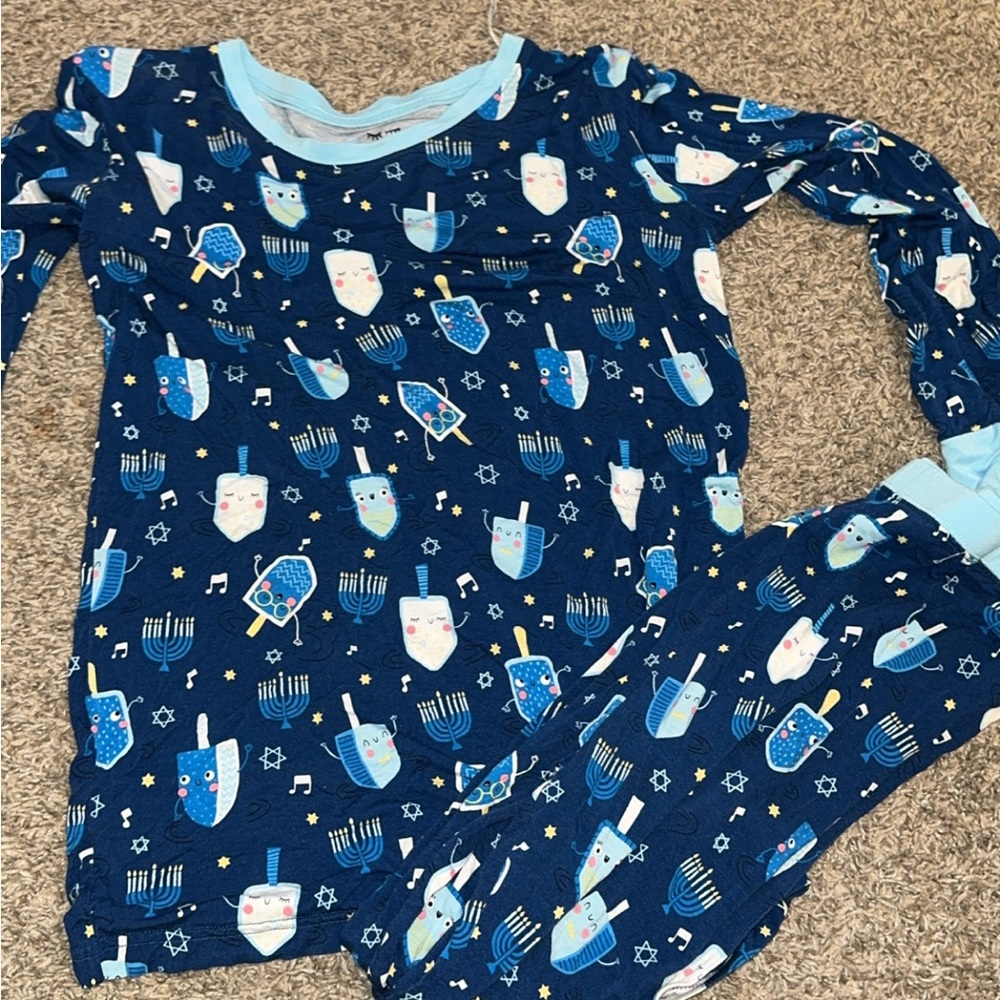 Little Sleepies Festive Blue Pajama Set